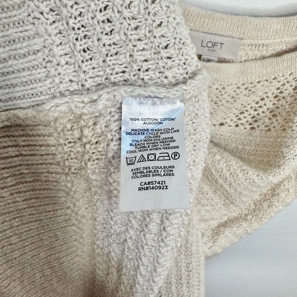 Loft Outlet Crochet Knit Ruffle Tank - Picture 6 of 6